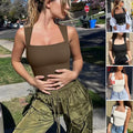 Sleeveless Tank Top Bodysuit — Seamless Ribbed Tummy-Control Shapewear