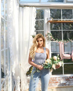 Sleeveless Tank Top Bodysuit — Seamless Ribbed Tummy-Control Shapewear