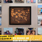 🔥Last Day 49% OFF -🇺🇸 Wooden USA Travel Map Puzzle🧩A Stylish Way to Track Your Journey