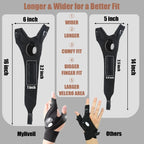 Hands-Free LED Half Finger Gloves — Bright Fingertip Light for Fishing, Repairs, Camping & Night Work