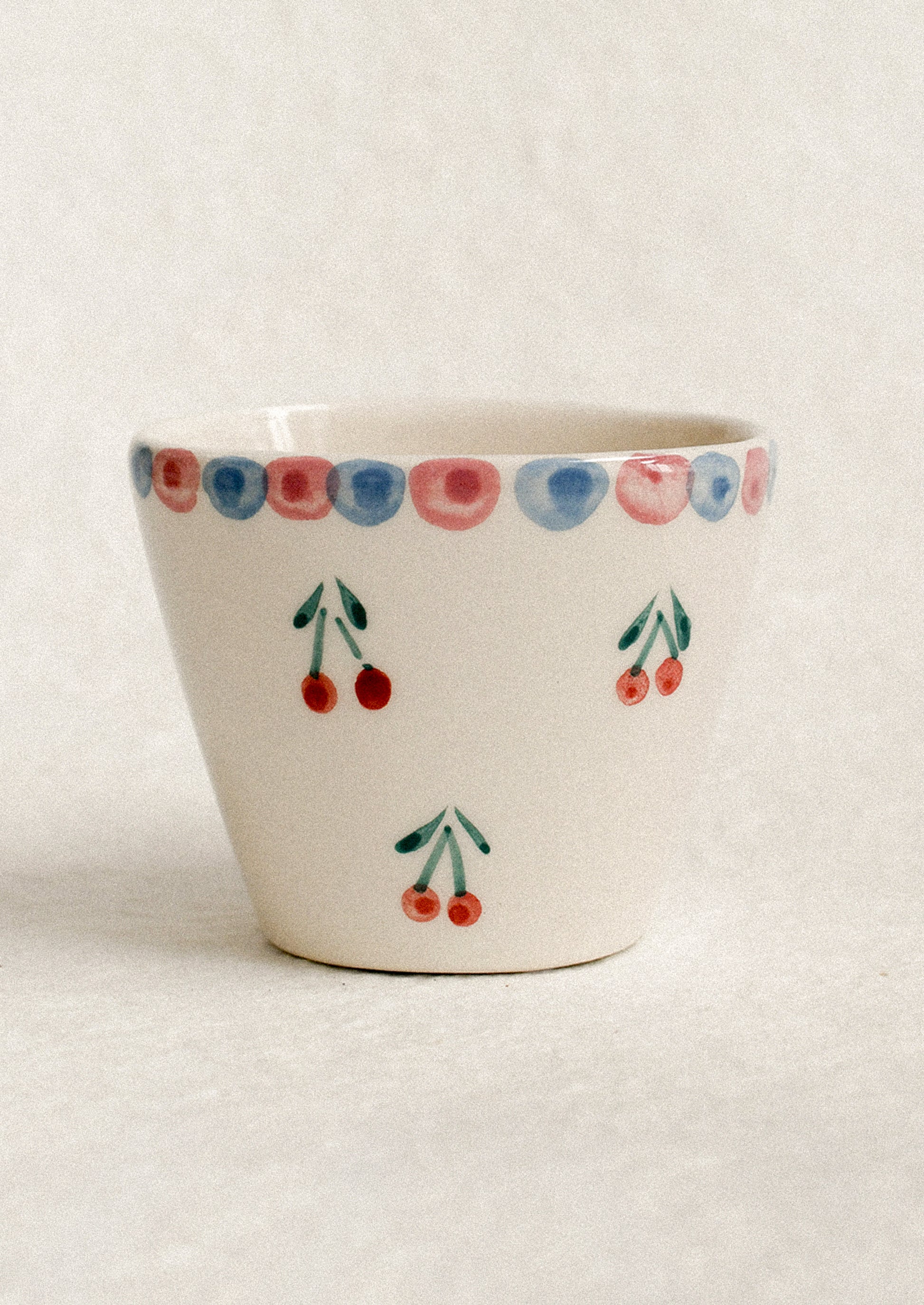 Cherries Mini Ceramic Cup