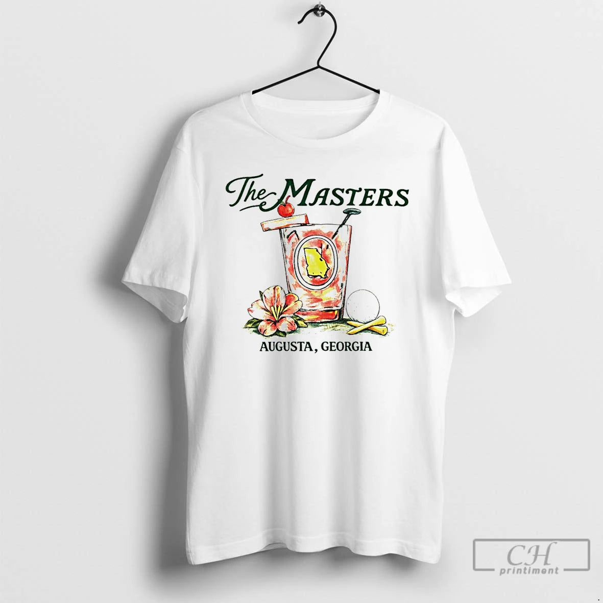 Premium Augusta Georgia Masters Golf Azalea Floral Graphic Unisex T-shirt, Sweatshirt, Hoodie, Long Sleeve Tee