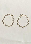Delicate Squiggle Hoops
