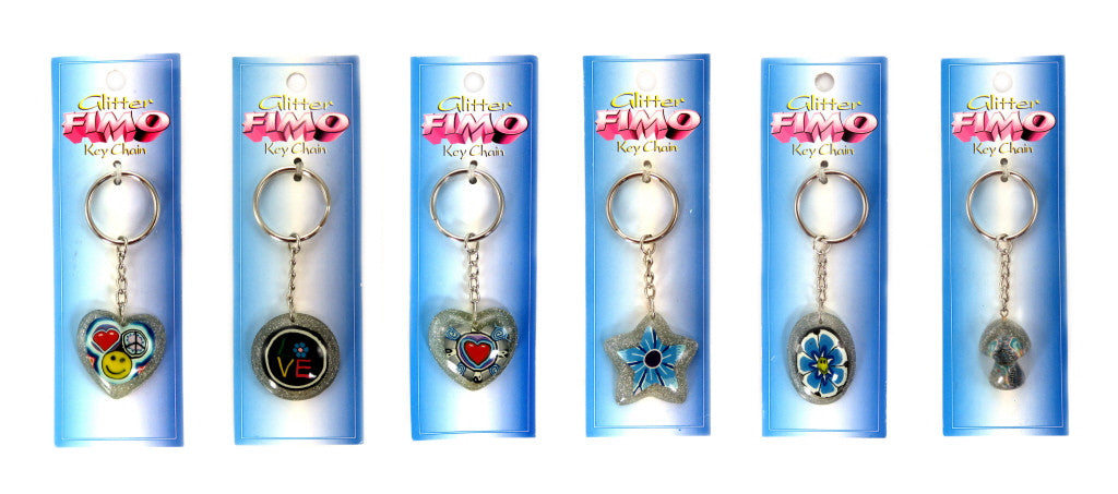Glitter FIMO Teen Key Chain KC368