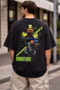 Vintage Wash Neon Cyber Runner Soldier Graphic T-Shirt, Retro Space FPS Gamer Unisex T-shirt, Sweatshirt, Hoodie, Long Sleeve Tee