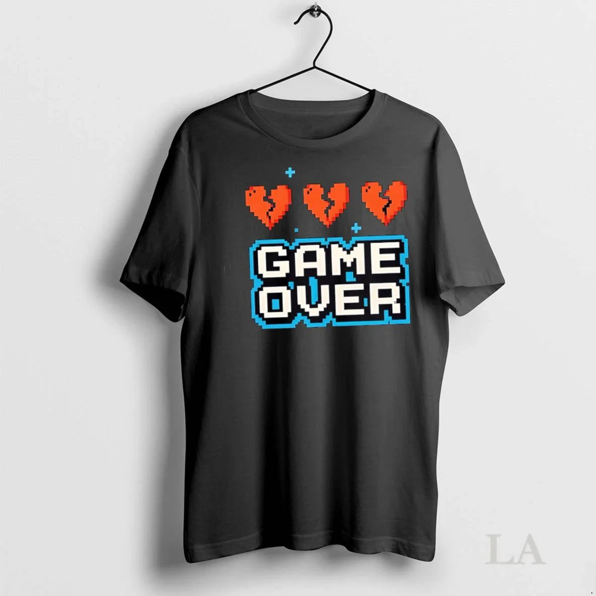 Original Game Over Pixel Hearts Retro Arcade Gamer Unisex T-shirt, Sweatshirt, Hoodie, Long Sleeve Tee